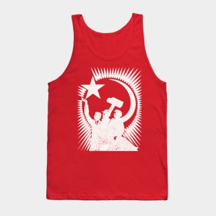 Soviet Propaganda Poster (White) Tank Top